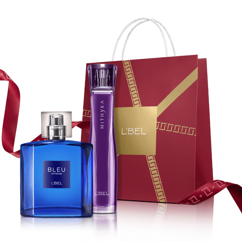 Set de perfume para mujer Mithyka + perfume de hombre Bleu Intense